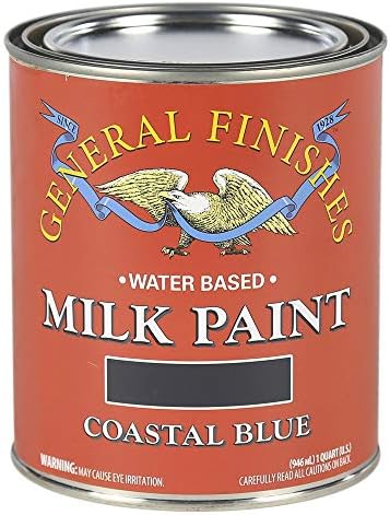 General Finishes Water Based Milk Paint, 1 Quart, Coastal Blue