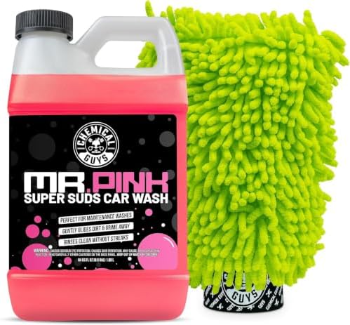 Chemical Guys, Mr. Pink Car Wash Soap 64 oz with Wash Mitt