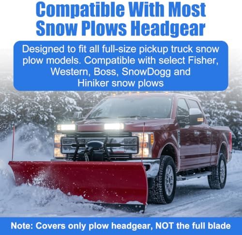 600D Snow Plow Cover, Waterproof Hydraulic Snow Parka