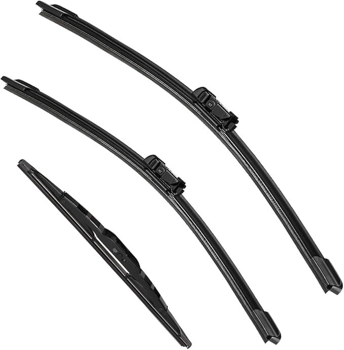 3 Pack Windshield Wiper Blades Compatible with 2010-2017 Chevrolet Chevy Equinox GMC Terrain Original Factory Quality Front Rear Wipers Blade Set for My Car - 24" 17" 13"