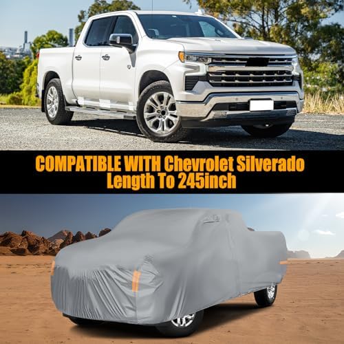 Waterproof Truck Cover Replace for Chevy Silverado/GMC Sierra CrewCab 6.6Ft