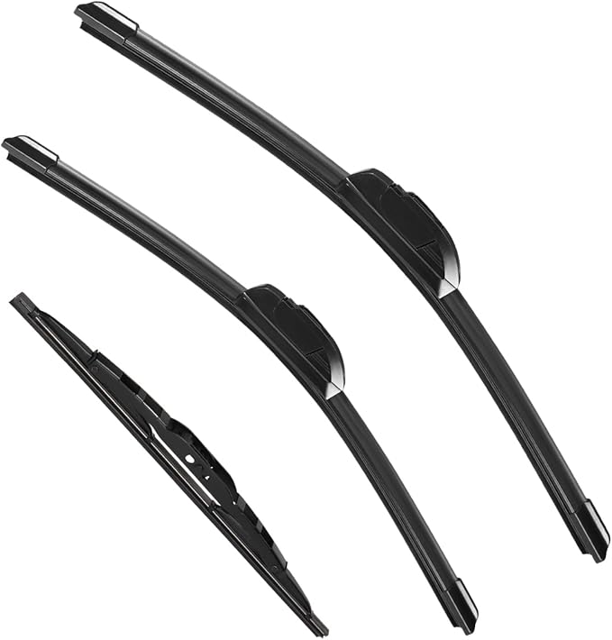 3 Pack Windshield Wiper Blades Compatible with 2007-2016 Jeep Compass Original Factory Quality Front Rear Wipers Blade Set for My Car - 22"/20"/11"