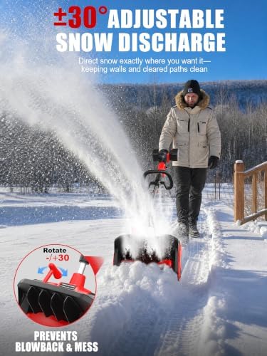 18'' Cordless Snow Shovel Compatible with Milwaukee M18 Battery (Tool Only)