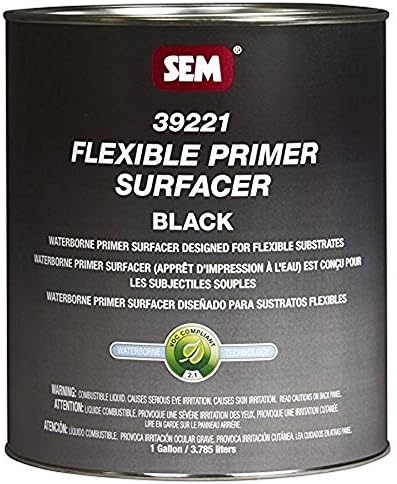 SEM 39221 Black Waterborne Flexible Primer Surfacer - 1 Gallon