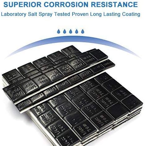 CKAuto 1/4oz, 0.25oz, Black, Adhesive Stick on Wheel Weights, EasyPeel Tape. Cars, Trucks, SUVs, Motorcycles, Low Profile, 60oz/Box, U.S. OEM Quality, (240pcs)