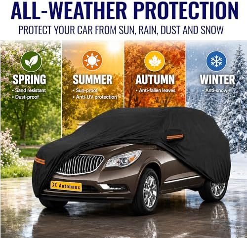 X AUTOHAUX Outdoor Full Car Cover Waterproof for Buick Enclave 13-24