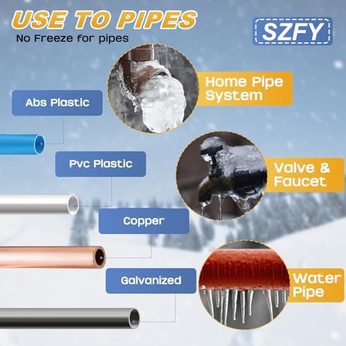 3FT~200FT Heat Tape for Water Pipes -40°F Deicing Pipe Heat Cables for Roof (6FT)