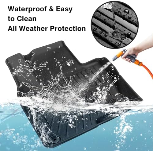 Powerty Floor Mats Cargo Liner for 2017-2025 Mazda CX-5 All Weather 3D TPE Anti-Slip Car Protection, 1st & 2nd Row Set with Rear Cargo Mat Accessories