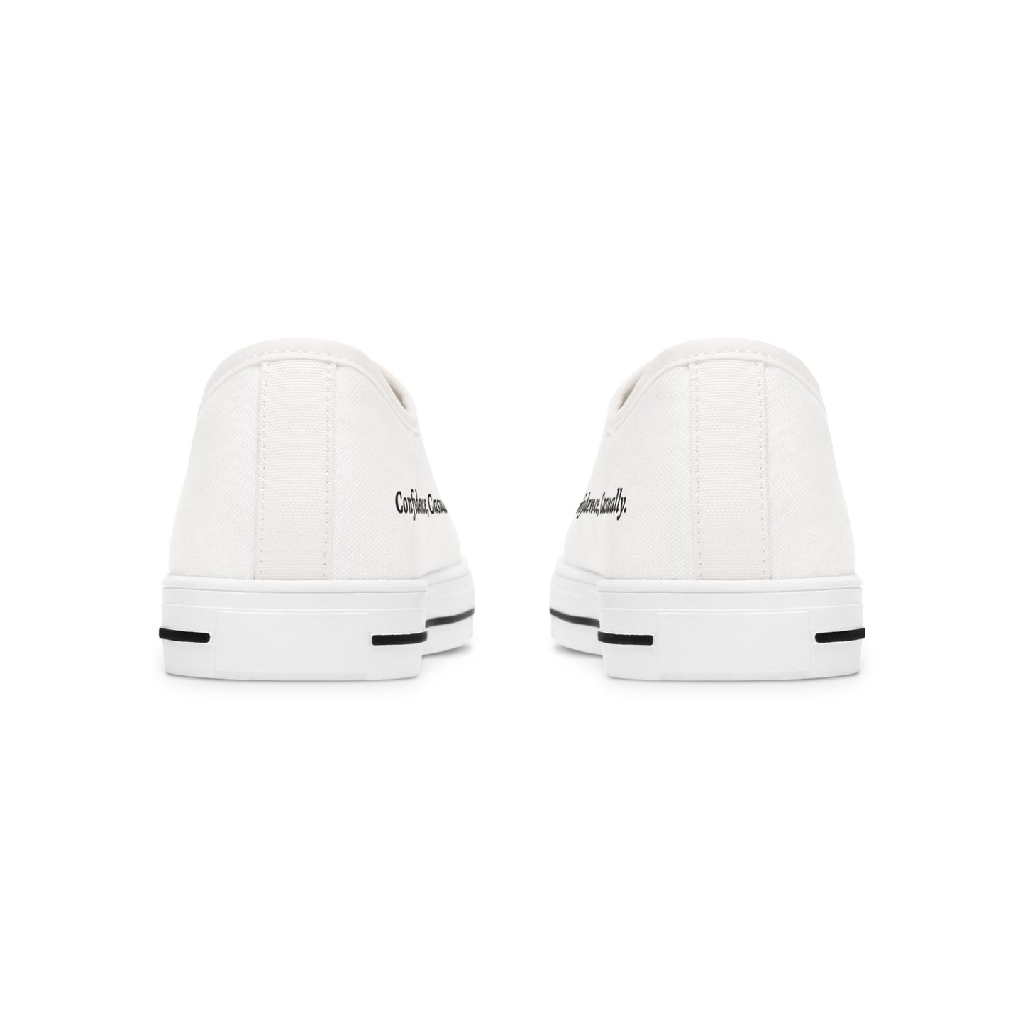 Confidence, Casually – Political Parody Low Top Sneakers for Women