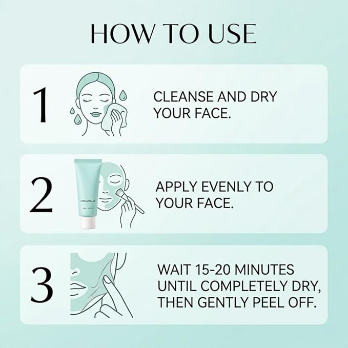MELAPEEL Snail Mucin & Ceramide Peel off Mask for Deep Cleansing, Long-Lasting Hydration & Skin Barrier Repair with Collagen for Brightening, Sensitive Skin Friendly, 1.69 Fl Oz