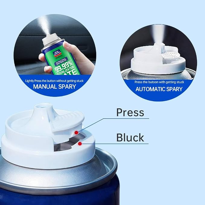 GLODWAY Car Air Freshener Spray,Green Tea Scent, 6 OZ Odor Eliminator,4 Pack, for Cars, Trucks, RVs, Home