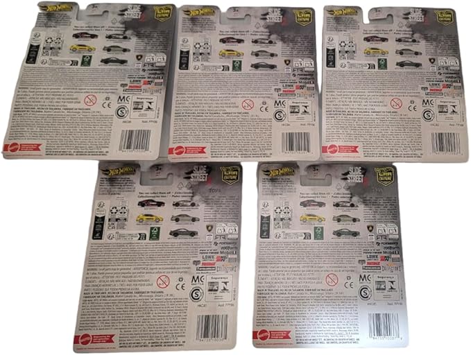 Hot Wheels 2024 Car Culture Slide Street 2 – 5-Pack (FPY86-959H) | Nissan Z, Lamborghini Huracán, GR Corolla, 240SX, Mustang RTR | 1:64 Die-Cast Vehicles for Collectors & Kids Ages 3+