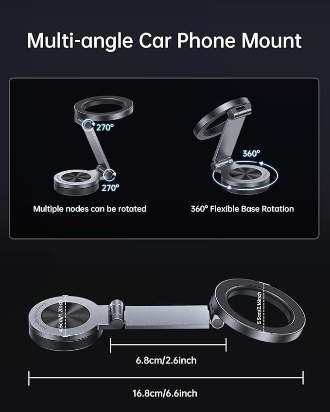 Syncwire Bluetooth 5.4 FM Transmitter Car Adapter 48W (PD 36W & 12W) and MagSafe Car Mount