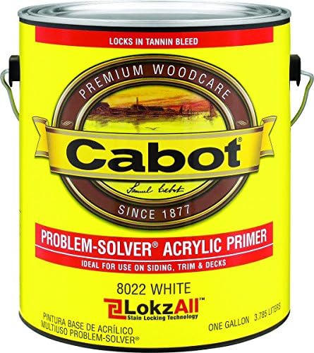 Cabot Problem-Solver White Acrylic Primer For Wood 1 gal.