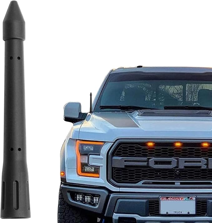 KSaAuto Short Antenna for Ford F150 2009-2025, 4.5 Inch Car Antenna for F150 F250 F350 Bronco Truck Replacement Antenna Ford F150 Accessories