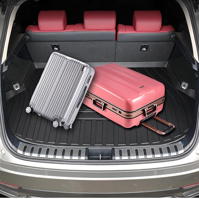 Yakitoko All Weather Cargo Liners for 2018-2024 Chevrolet Equinox and GMC Terrain Standard Cargo Mats Trunk Mat TPE Black