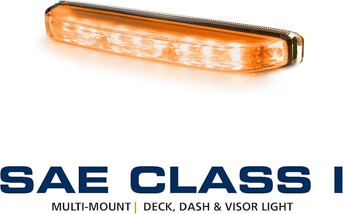 ECCO ED5051A LED High-Intensity Directional Dual-Color Amber LEDs 0.7 amps 12V 24V 18 Flash Pattern Warning Light Construction Caution Lights for Truck off Road Commercial Vehicles, 5 Year Warranty