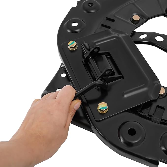 Steel Plate Swivel Seat Base, 360° Rotatable Sitz-Drehsockel W/Push Handle, 3.0mm Cold-Rolled Steel Plate & 4-Point Locking Design,Base Load 130kg For Vans Rvs Commercial Vehicles.