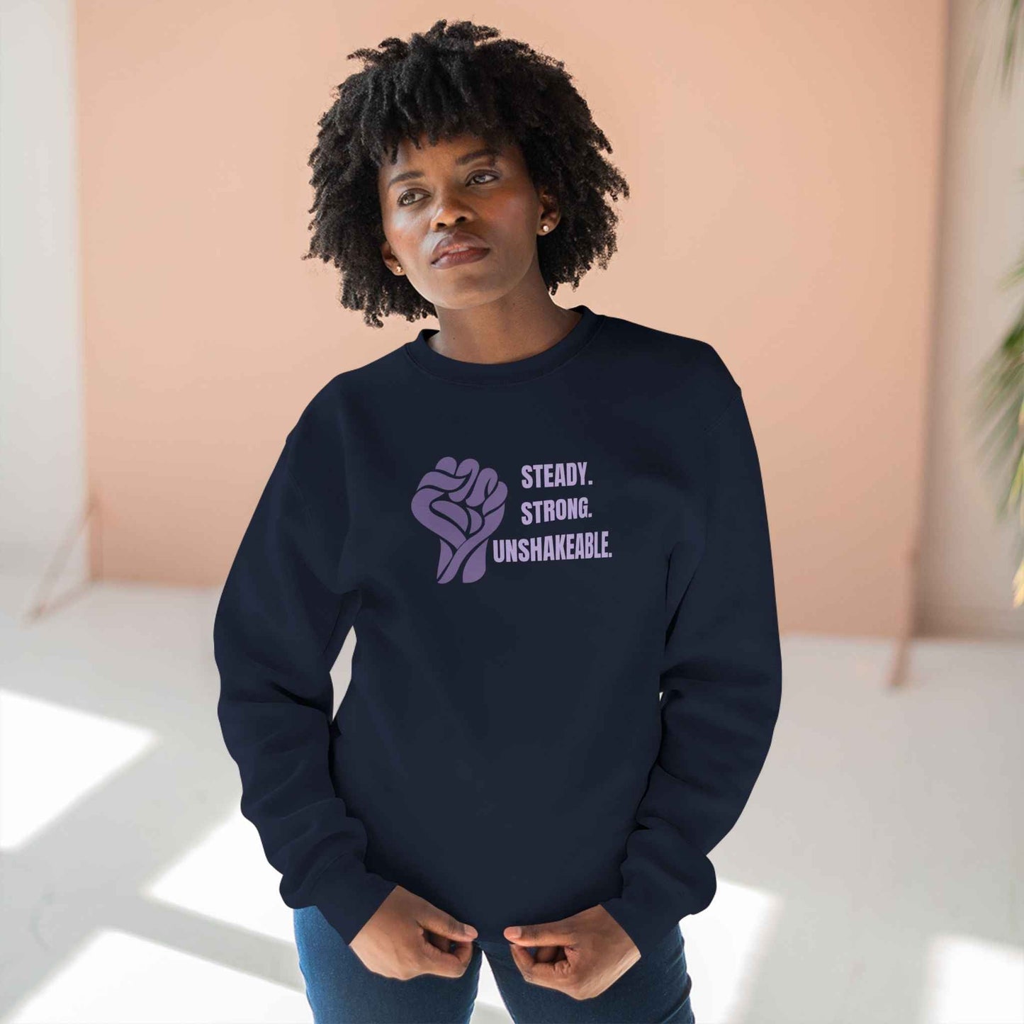 Steady. Strong. Unshakeable. ā Epilepsy Awareness Sweatshirt