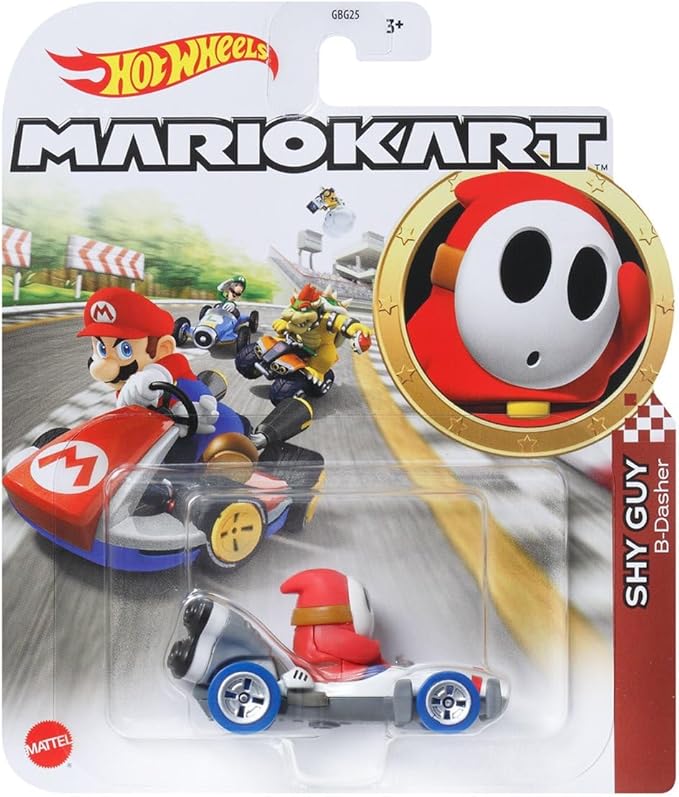 Hot Wheels Mario Kart Die-Cast Character Cars Collection, 8-Pack Bundle, Nintendo Gaming Collectibles Gbg25-957k