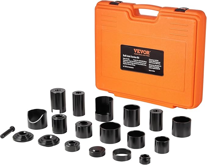 VEVOR Ball Joint Press Kit, 21 pcsTool Kit, C-Press Ball Joint Remove and Install Tools, for Most 2WD and 4WD Cars, Heavy Duty Ball Joint Repair Kit for Automotive Repairing
