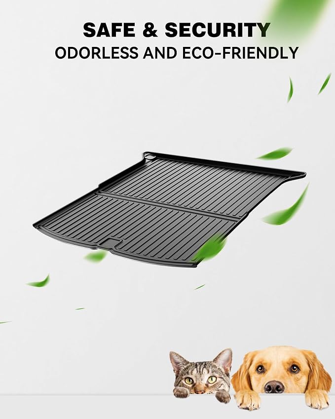 AOMSAZTO Cargo Mat for Honda Passport 2019-2025 | All Weather Custom Fit TPE Trunk Mat Trunk Tray Cargo Tray, Black