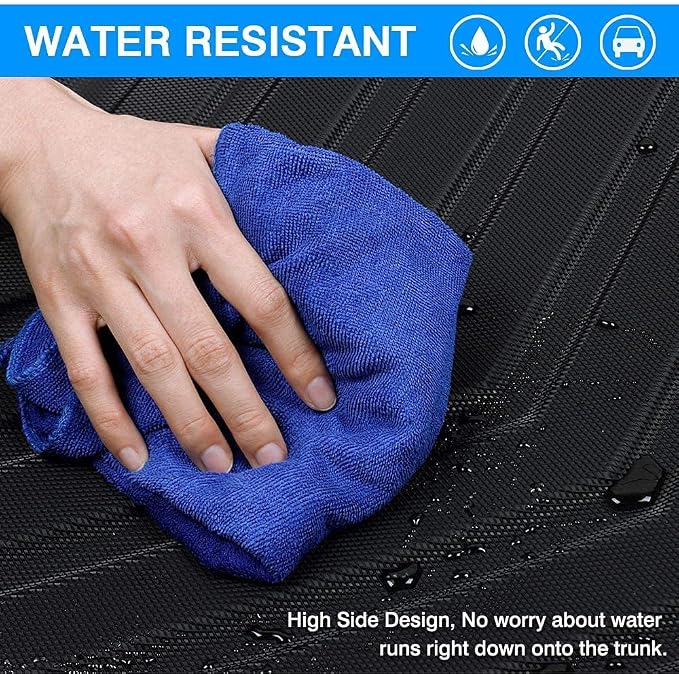 KUST Trunk Cargo Mat for 2021-2025 2026 Chevy Trailblazer Accessories, All Weather Cargo Liner TPE Rubber Raised Edge (Only for Cargo Deck in Lower Position)