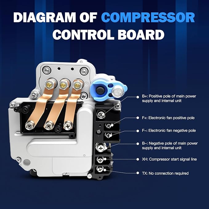 DC 24V AC unit rv underdash air conditioner kit cool & heat fit truck crane cab van vintage car pickup Commercial vehicle Low noise energy-saving universal chassis electric parking air conditioners