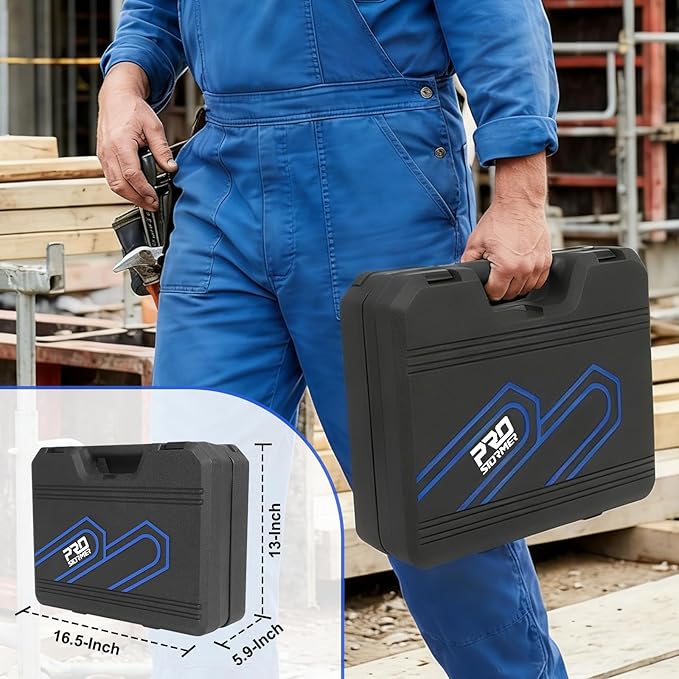 Prostormer 269-Piece Tool Set, Complete Tool Kit for Home, Auto and Mechanics Repair, General Household Hand Tool Box with Drawer for Men & Women (Blue)