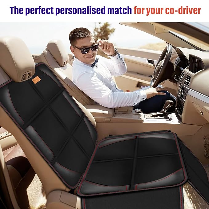 Bacgnyer Car Seat Protector, 1 Pack, Thickest Padded 600D Fabric Padding, Waterproof, Durable, Anti Slip Backing, Child Seat Protection, Suitable for Babies, Toddlers, Children
