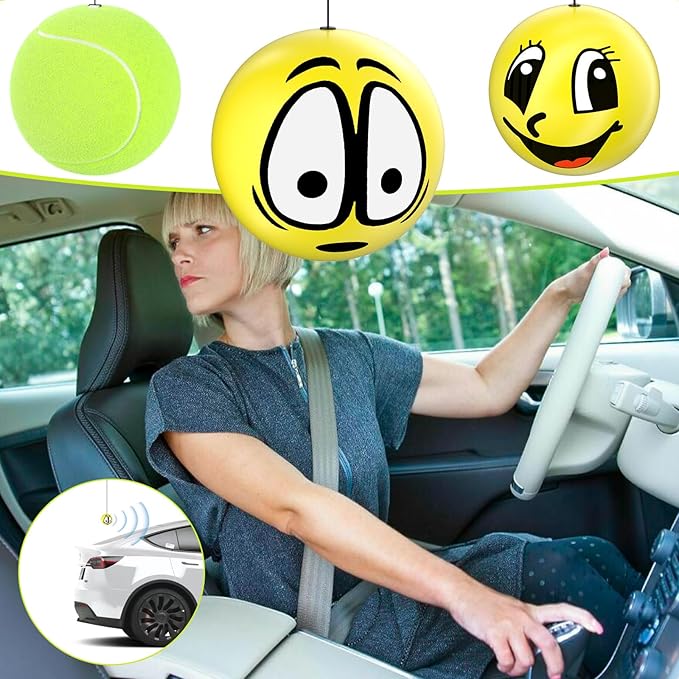 BFXM Garage Parking Aid Ball, Parking Guide System for Car Accessories, Stop Indicator, Parking Assist Ball, Aid-Parking Kit, Garage Car Stopper, Pack of 2