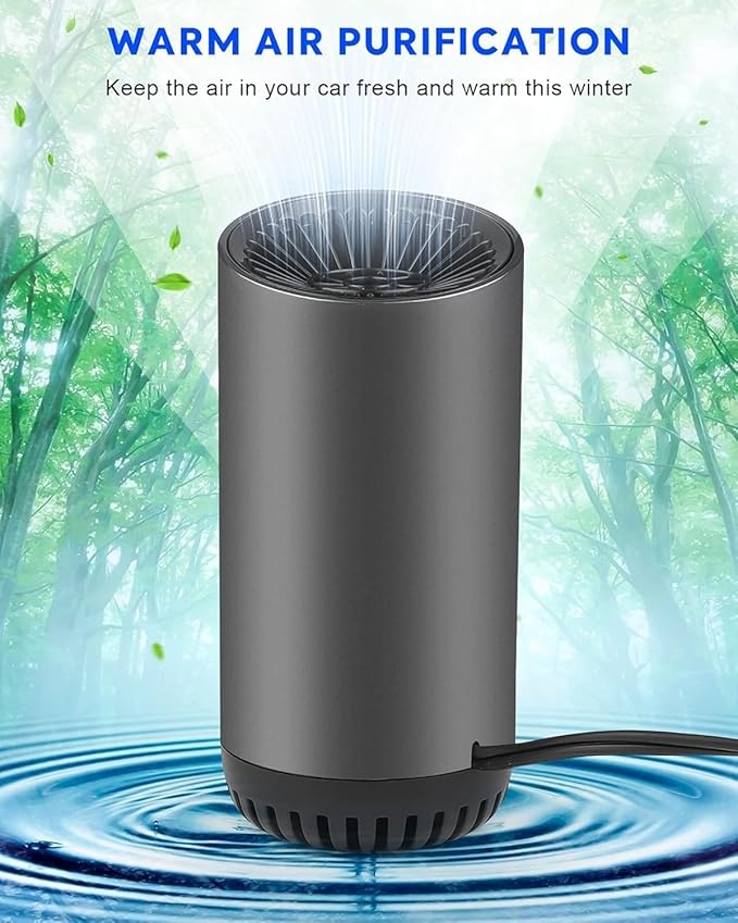 Car Heater, 12V 150W Portable Car Heater, 2 in 1 Fast Heating and Cooling Defroster Defogger Plug into Cigarette Lighter