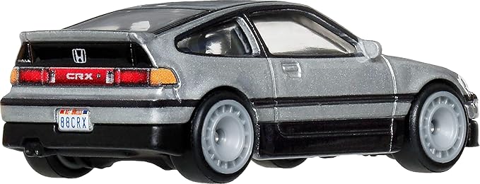 Hot Wheels Car Culture Premium 1:64 Scale Die-Cast Toy ’88 Honda CRX with Real Riders Tires & Metal/Metal Body & Chassis, First-Appearance