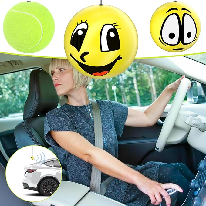 BFXM Garage Parking Aid Ball, Parking Guide System for Car Accessories, Stop Indicator, Parking Assist Ball, Aid-Parking Kit, Garage Car Stopper, Pack of 2