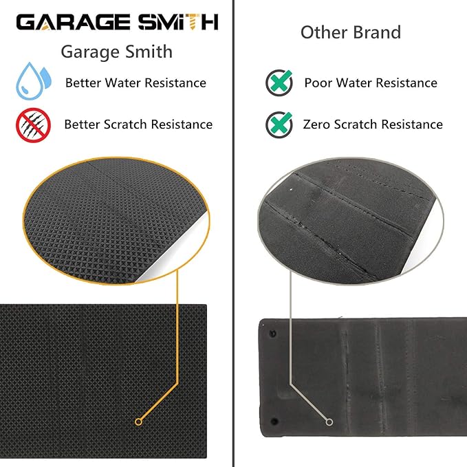 AMPULLA GWP02S Garage Wall Protector Car Door Protectors, Designed in Germany (4, Black)