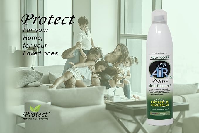 DWD2 Protect™ Home & Commercial Mold-Treatment Plant-Based Mold-Odor Remover Fogger Treatment - eco-friendly solution for a safer and healthier living and working space (8 oz.)
