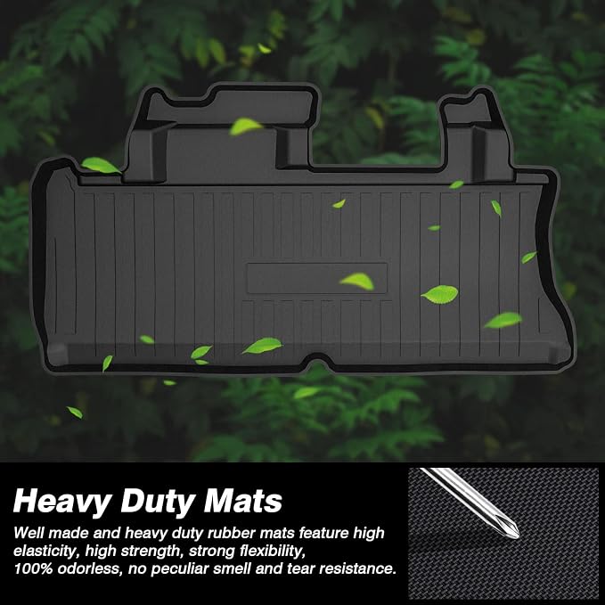KUST Trunk Cargo Mat for 2021-2025 2026 Toyota Sienna with Spare Tire, All Weather Rear Cargo Liner Custom Fit Sienna Accessories TPE Rubber High Edge (Only for Sienna with Spare Tire)