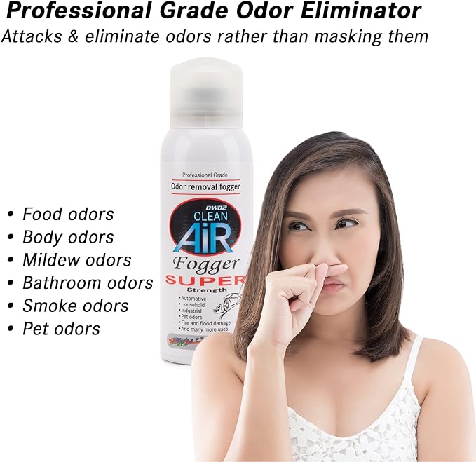 DWD2 Fogger Odor Eliminator Air Freshener! Deodorizer Spray for Home, Car, Kitchen and Room Odors (Super Strength Cinnamon)