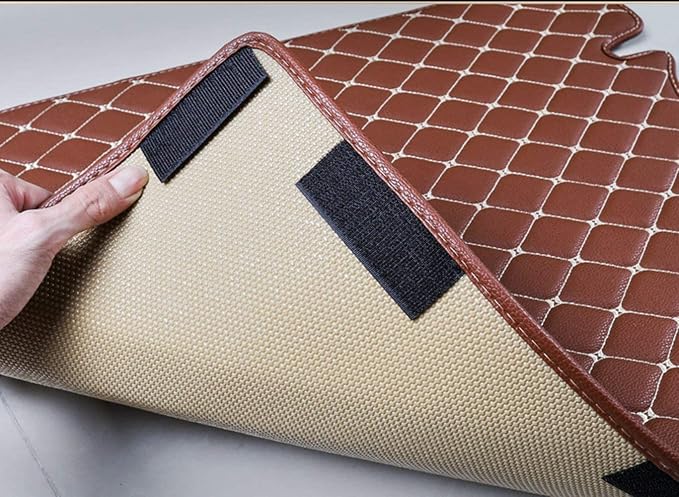 Worht-Mats Custom Car Floor Mats with Personalized Text & Image, Unique Leather All-Weather Fit 99% Vehicles, DIY Photo Name Gift for Sedan SUV Truck- Black/Gold