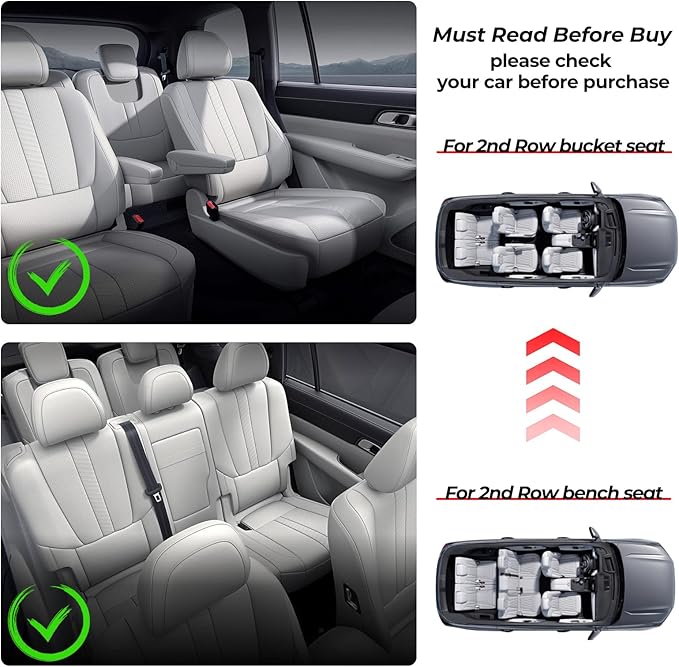 Auxko All Weather Floor Mats Fit for Kia Sorento Gasoline(6/7 Seat) 2021-2025 2026 TPE Liner Sorento 2021-2025 2026 Accessories Set All Season Odorless Anti-Slip Floor Mats