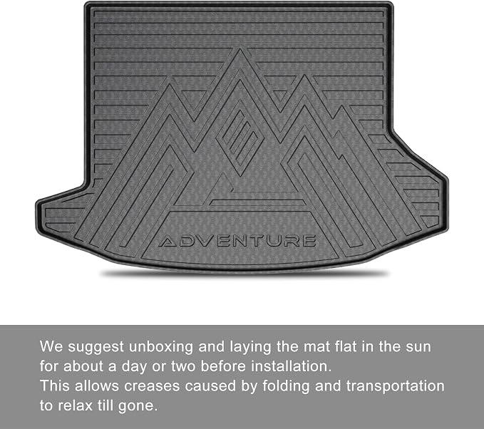 KUST Trunk Cargo Mat for Chevy Equinox/GMC Terrain 2025-2026 (Gasoline), Rear Cargo Liner for Equinox Accessories All Weather Protection TPE Rubber Raised Edge