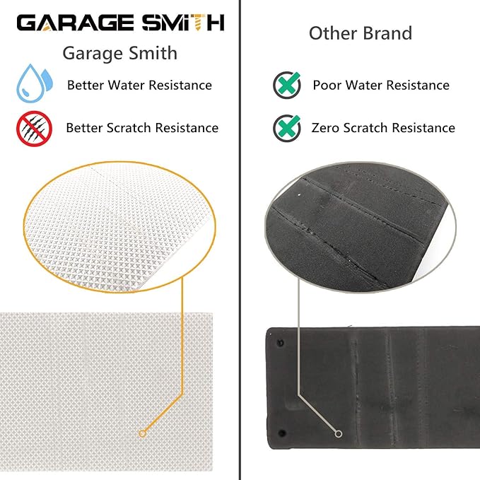 AMPULLA GWP02S Garage Wall Protector Car Door Protectors, Designed in Germany (4, White)