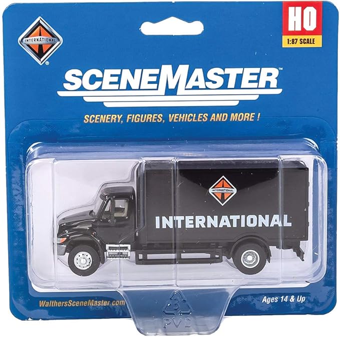Walthers SceneMaster International, Black 4900 Single Axle Box Van