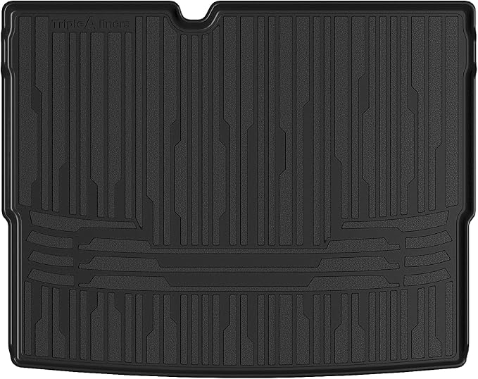 TripleAliners Trunk Mat All Weather Liners Compatible with 2025 2026 Nissan Kicks Interior Accessories Custom Fit Anti-Slip TPE Full Coverage Protection Rear Trunk Floor Mat (SV SR Trim Level ONLY)