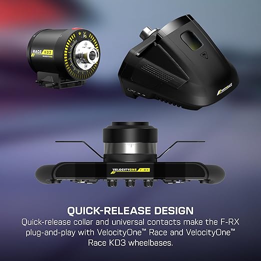 Turtle Beach VelocityOne F-RX Formula Wheel for Xbox Series X|S, Xbox One & Windows PC – For VelocityOne Race & VelocityOne KD3 Wheelbases, Hall-Effect Clutch Paddles, Magnetic Paddle Shifters, Black