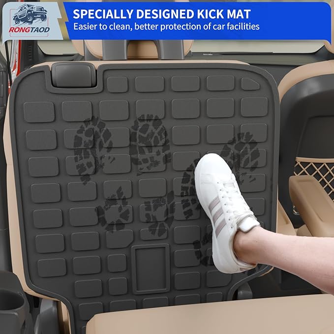 Rongtaod 6 Seats Floor Mats Compatible with 2020-2025 2026 Ford Explorer Captain Chairs Trunk Mat Trunk Liner Cargo Liner Cargo Mat Kick Mats 2024 Explorer Accessories (Floor Mats Full Set 7pcs)