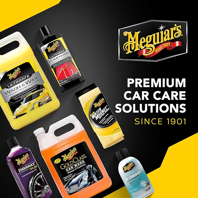 Meguiar's Hybrid Ceramic Waterless Wash & Wax - Waterless Car Wash Spray with Ceramic Chemistry for a Slick, Protective Barrier - No-Scratch Formula for Glossy Paint and Ceramic Coatings, 24 Oz