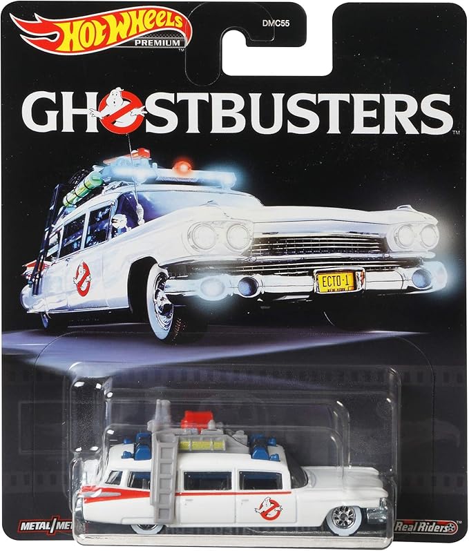 Hot Wheels Real Riders Ghostbusters Classic ECTO-1 Die-Cast Vehicle 1:64 Scale