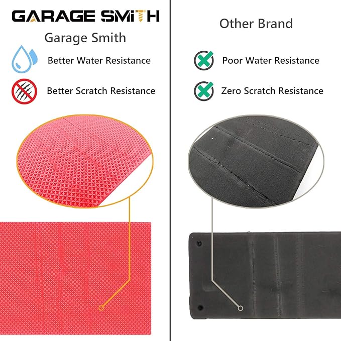 AMPULLA GWP02S Garage Wall Protector Car Door Protectors, Designed in Germany (4, Red)