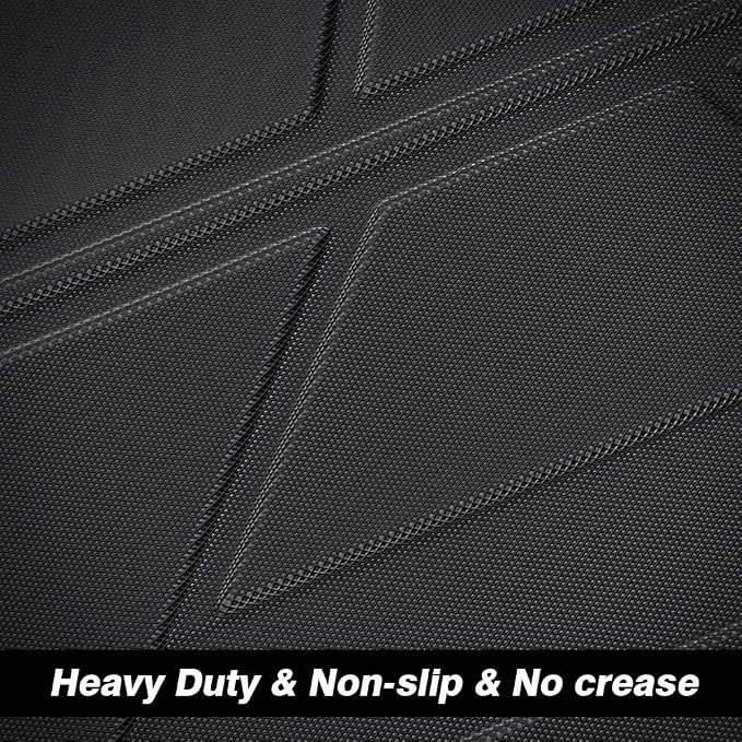 KUST Trunk Cargo Mat for 2011-2019 Ford Explorer, Rear Cargo Trunk Liner for Explorer Accessories All Weather Protection TPE Rubber Raised Edge